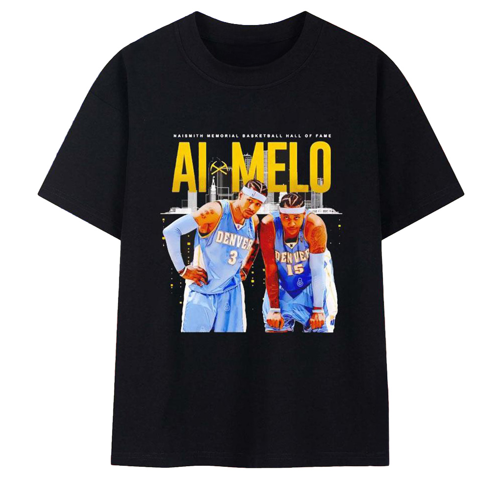 Carmelo Anthony And Allen Iverson Naismith Shirt Memorial Basketball Hall Of Fame T-Shirt-1