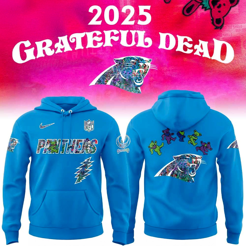 Carolina Panthers Grateful Dead Night 2025 Hoodie Carolina Panthers Merch Gifts For Friend-1