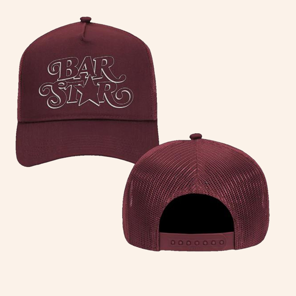 Carter Faith Merch Embroidered Bar Star Trucker Hat Gifts For Fans-1 Carter Faith Merch Embroidered Bar Star Trucker Hat Gifts For Fans-1