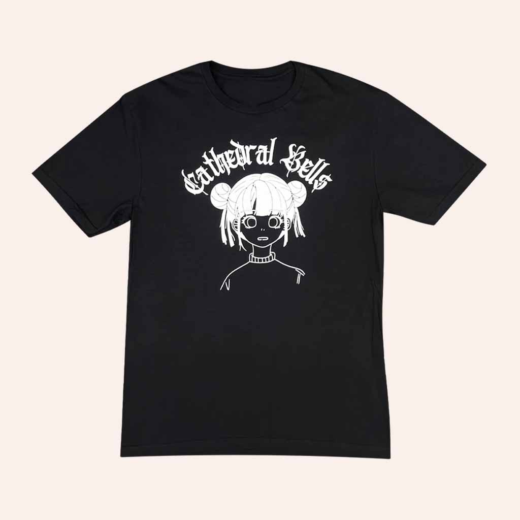 Cathedral Bells Merch Anime Girl Black T-Shirt Birthday Gift For Her-1