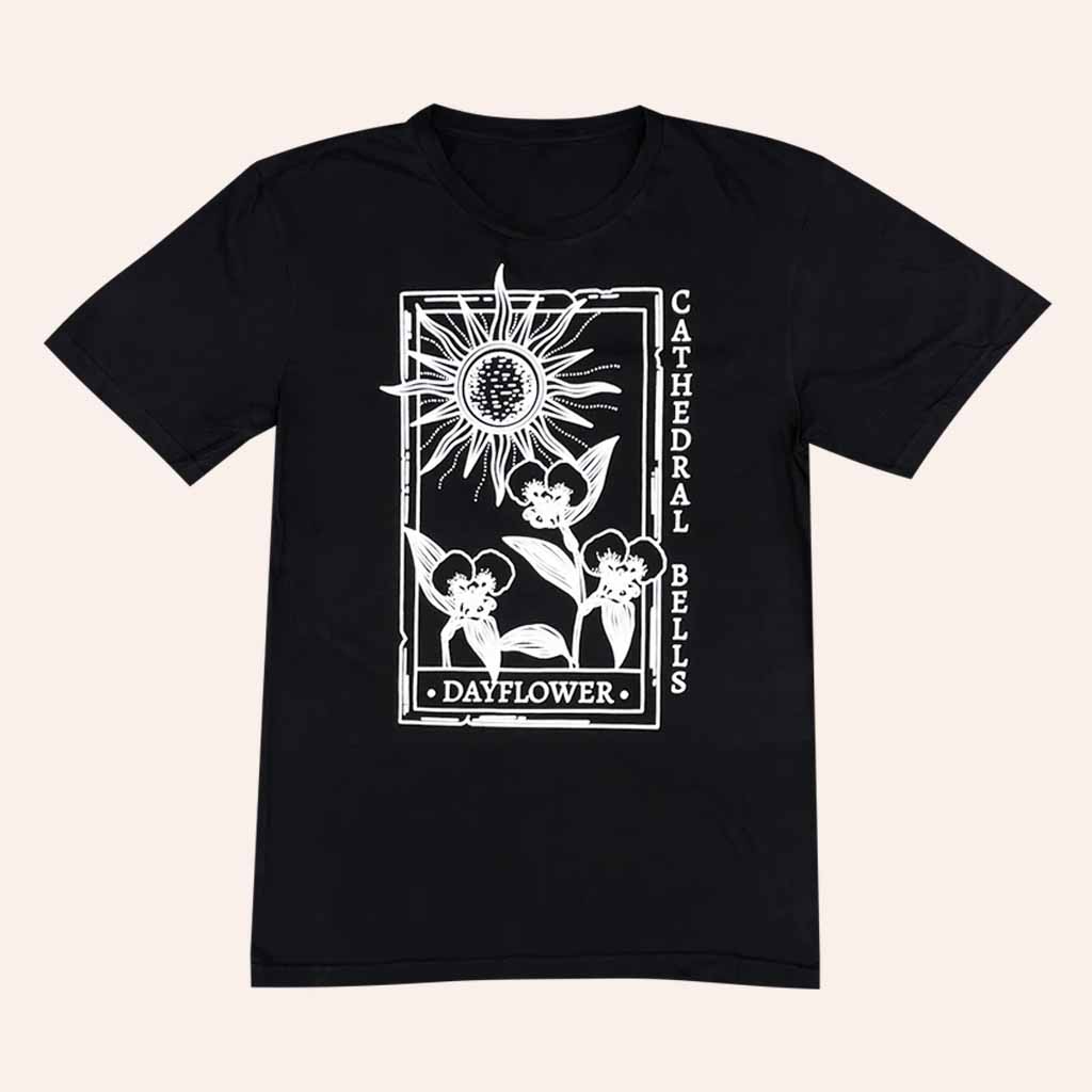 Cathedral Bells Merch Dayflower Black T-Shirt Christmas Gift For Sister-1 Cathedral Bells Merch Dayflower Black T-Shirt Christmas Gift For Sister-1