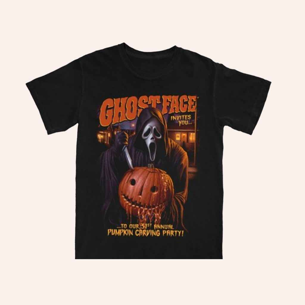 Cavity Colors Merch Ghost Face Invites You Shirt Halloween Gifts For Friend-1