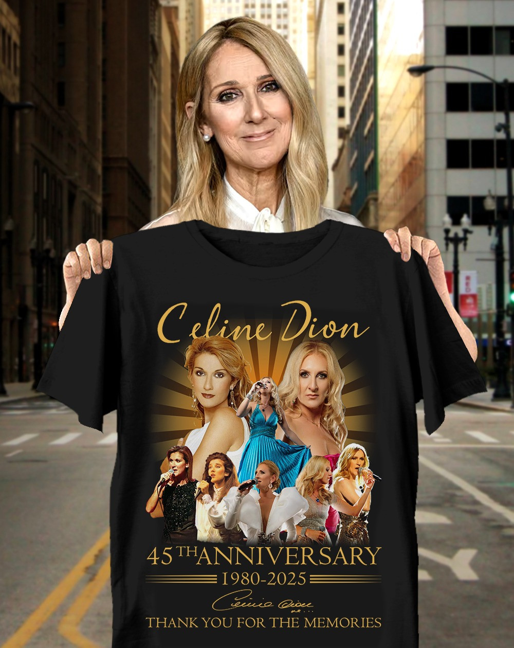 Celine Dion 45Th Anniversary 2025 Shirt Thank You For The Memories Gifts For Fans-1 Celine Dion 45Th Anniversary 2025 Shirt Thank You For The Memories Gifts For Fans-1