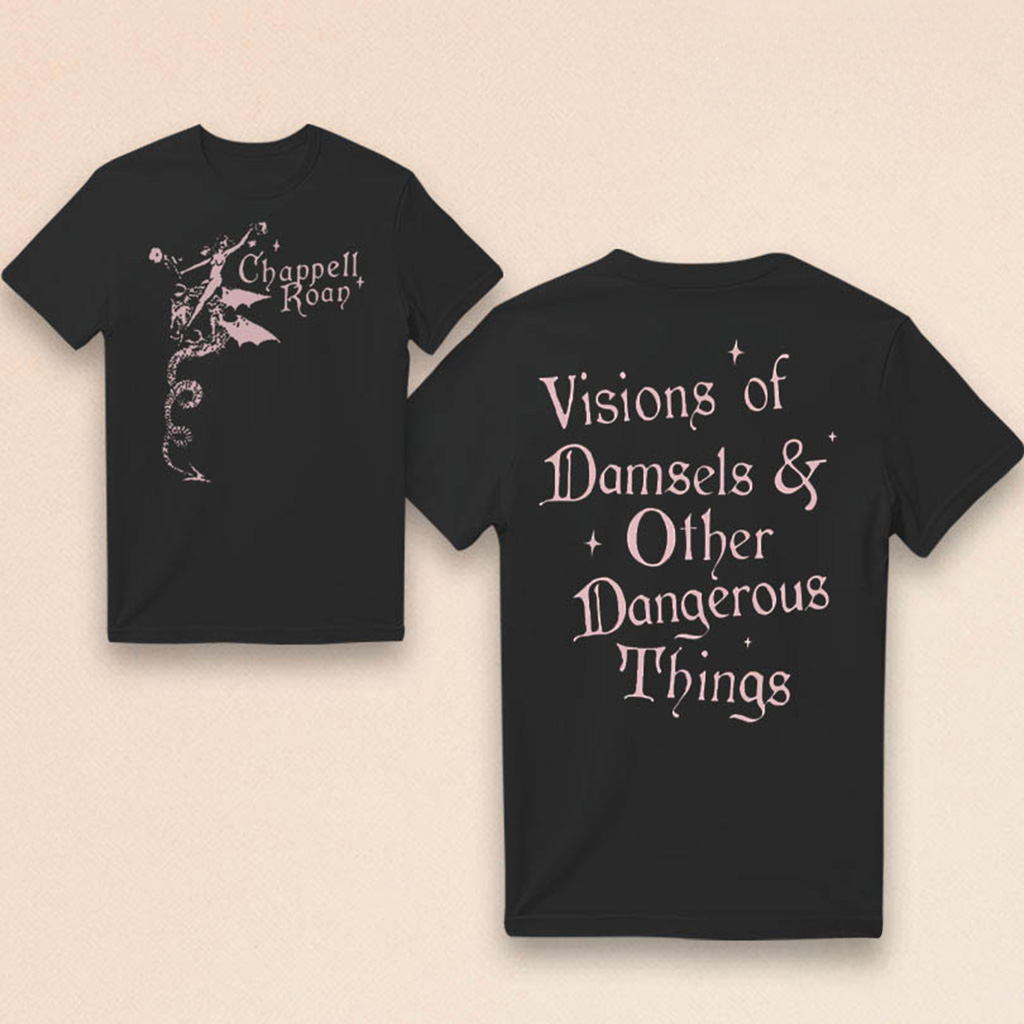Chappell Roan Tour Merch 2025 Visions Of Damsels And Other Dangerous Things Shirt Fan Gifts-1