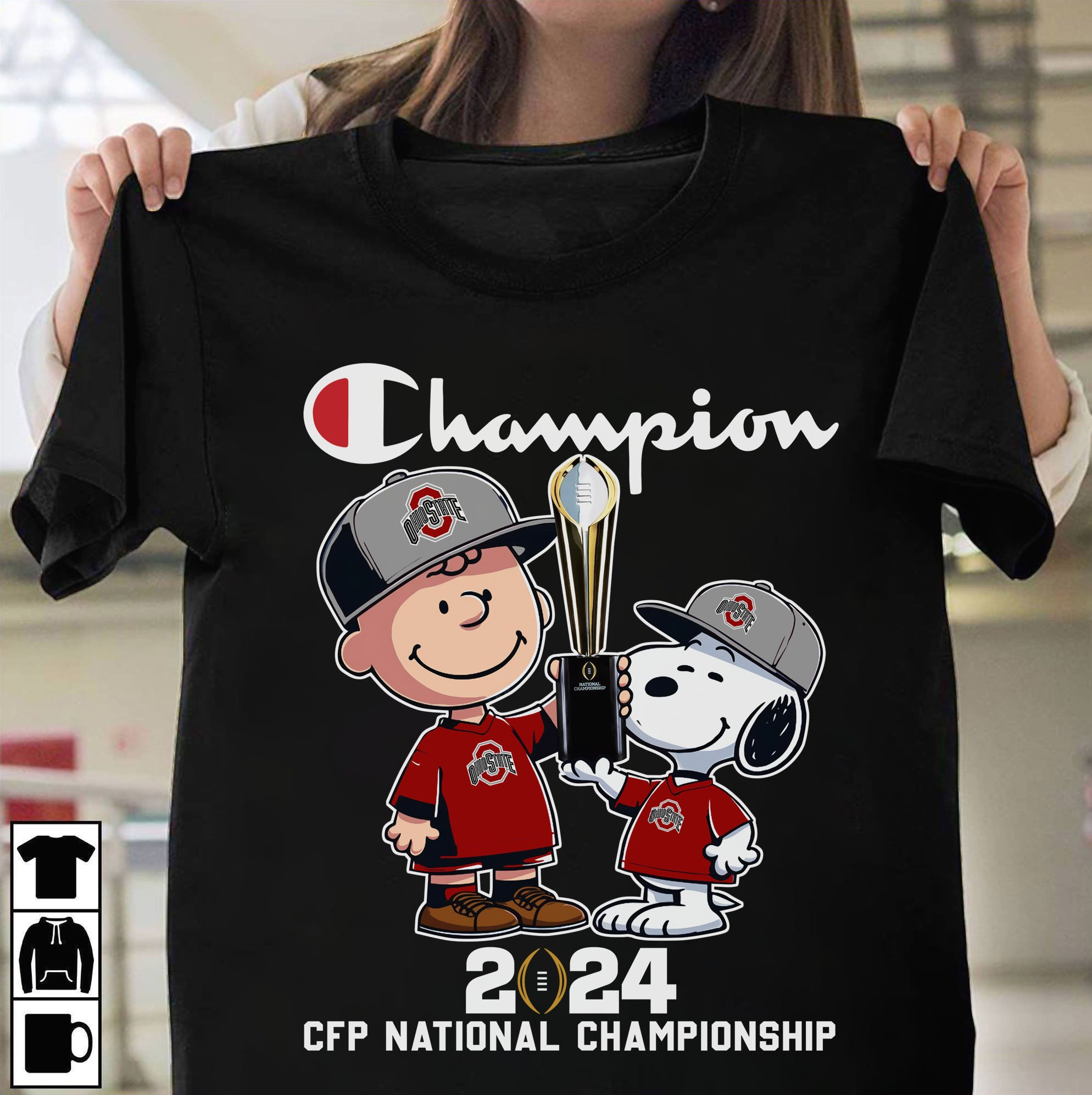 Charlie Brown Snoopy Ohio State National Championship Shirt 2024 2025 Football Gift Items-1 Charlie Brown Snoopy Ohio State National Championship Shirt 2024 2025 Football Gift Items-1