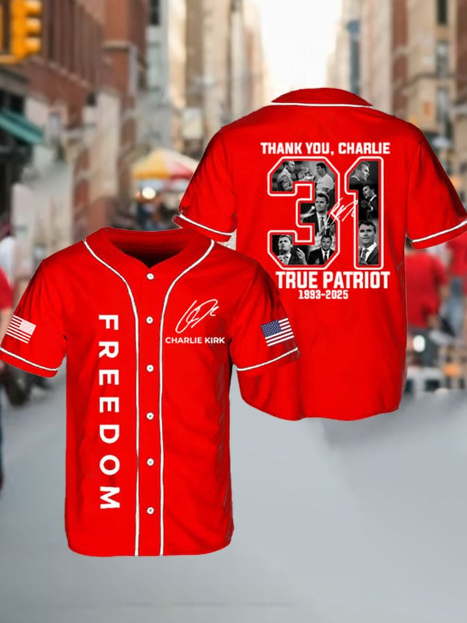 Charlie Kirk Freedom Jersey Thank You Charlie A True Patriot Charlie Kirk Hand Sign Merch-1 Charlie Kirk Freedom Jersey Thank You Charlie A True Patriot Charlie Kirk Hand Sign Merch-1