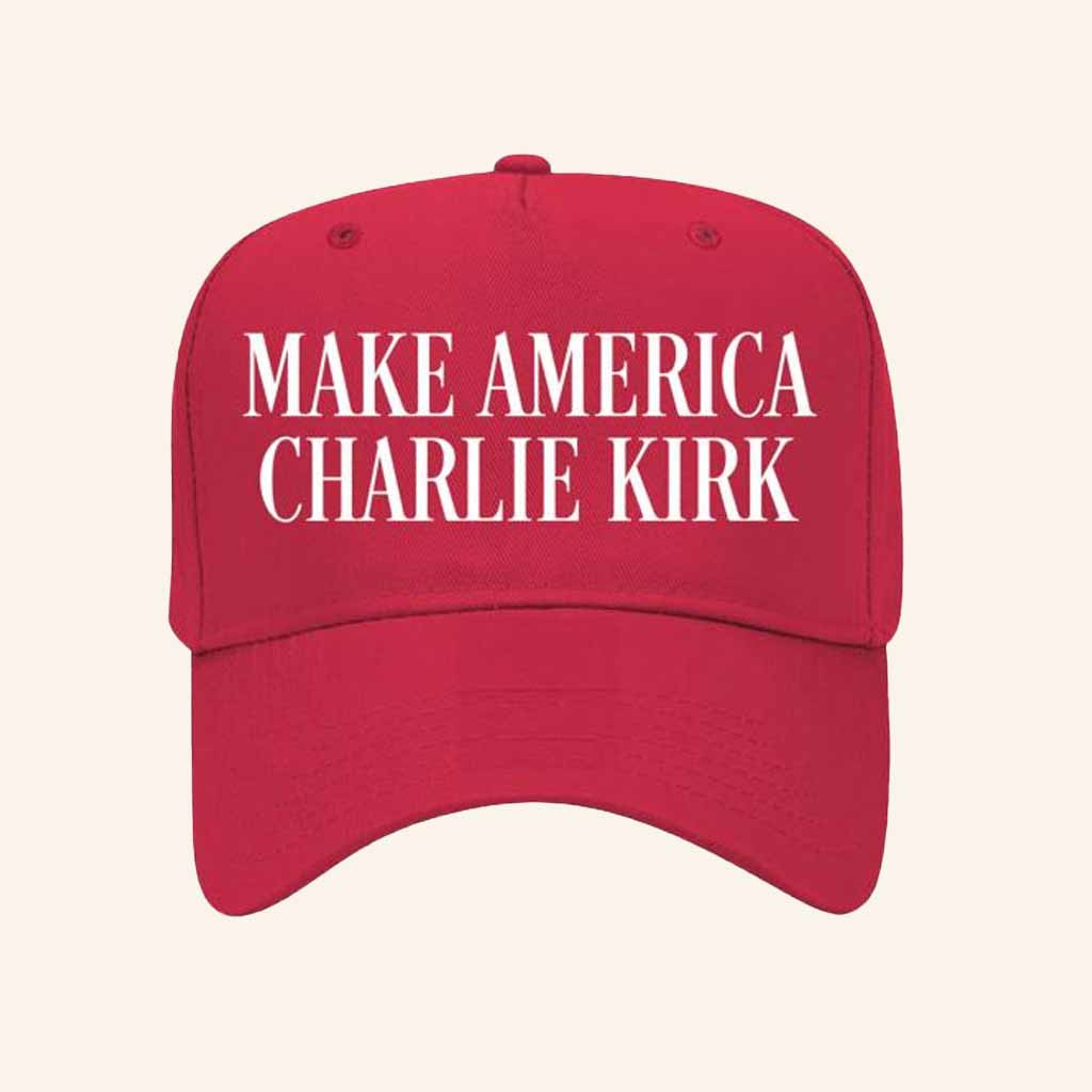 Charlie Kirk Hat Embroidered Make America Charlie Kirk TPUSA Merch Gift For MAGA Supporters-1