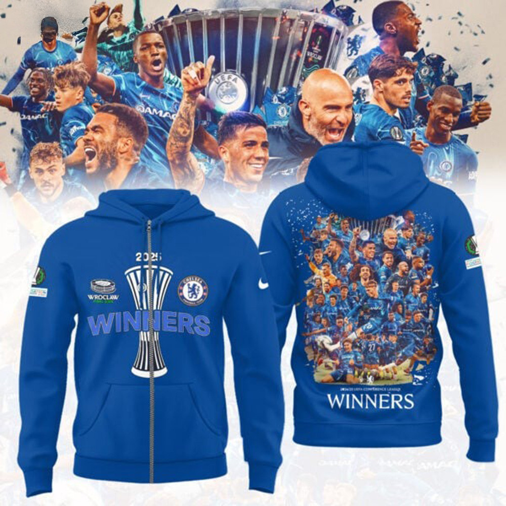 Chelsea F.C. UEFA League UECL Winners Champions 2025 Zip Hoodie Chelsea FC Gifts For Him-1 Chelsea F.C. UEFA League UECL Winners Champions 2025 Zip Hoodie Chelsea FC Gifts For Him-1