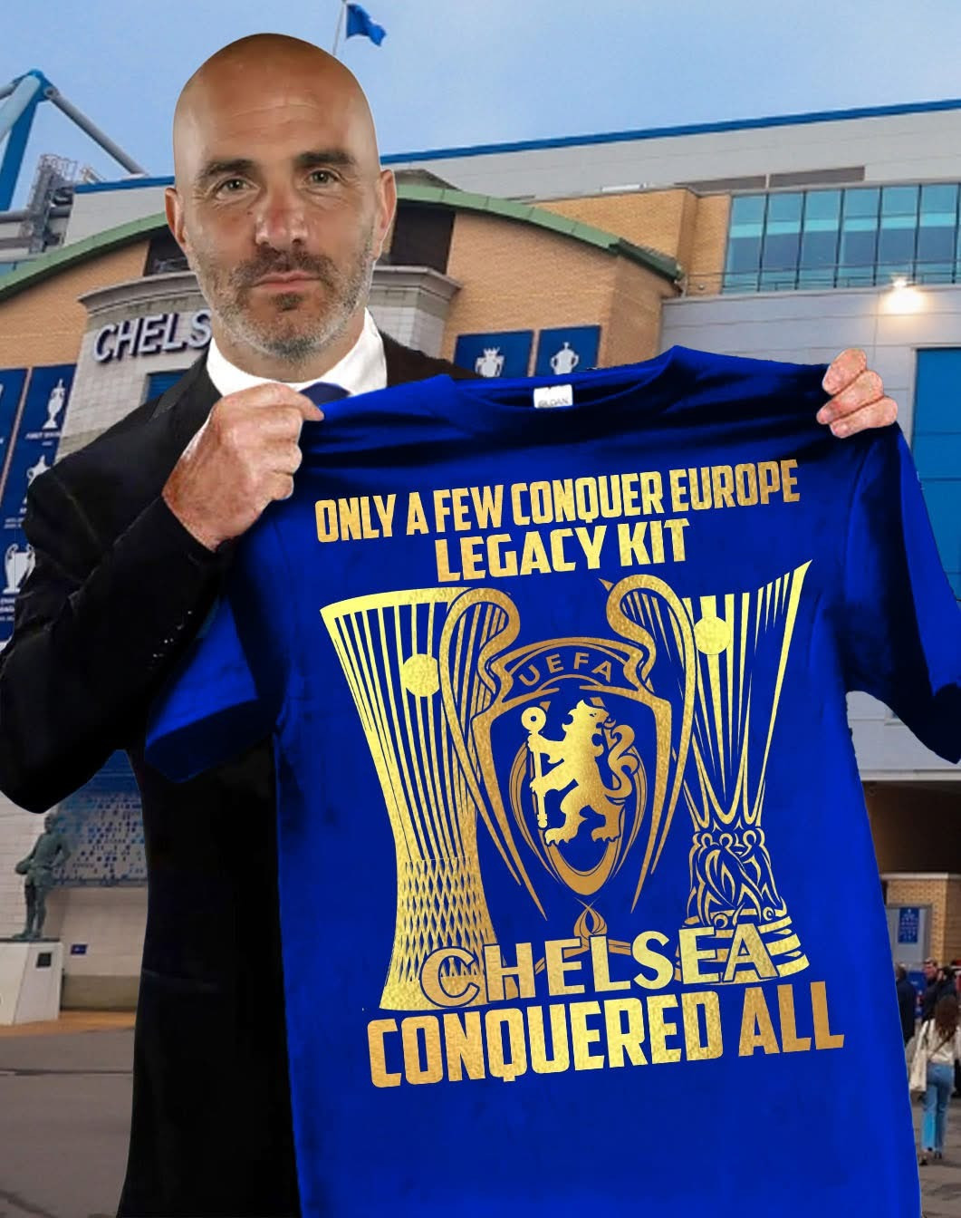 Chelsea UECL Champions 2025 Shirt Only Few Conquer Europe Legacy Kit Chelsea Conquered All Chelsea UECL Champions 2025 Shirt Only Few Conquer Europe Legacy Kit Chelsea Conquered All