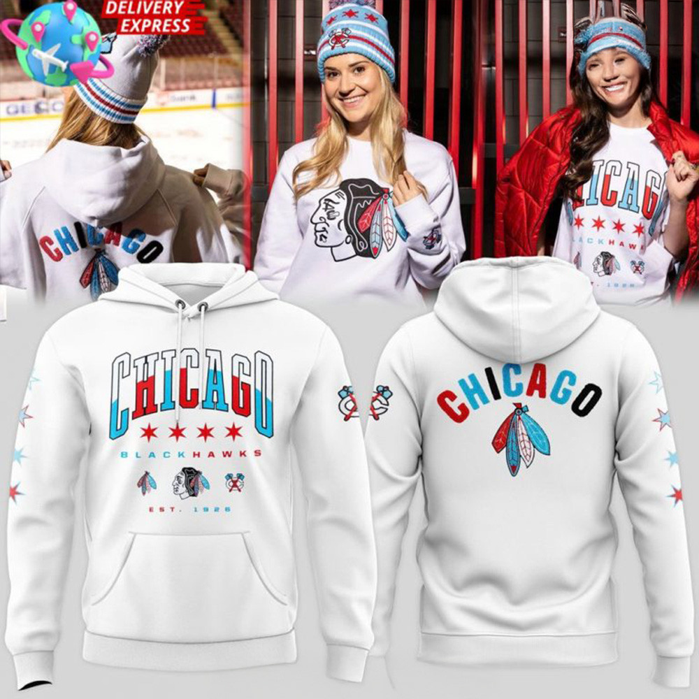Chicago Blackhawks Four Star Limited Hoodie Blackhawks Merch Father's Day Presents For Husband-1 Chicago Blackhawks Four Star Limited Hoodie Blackhawks Merch Father's Day Presents For Husband-1