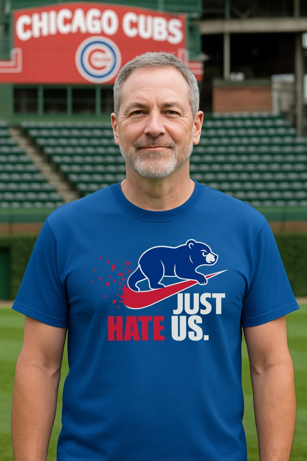 Chicago Cubs Just Hate Us T-Shirt Baseball Lovers Cubs Fan Merch Gifts For Him Her-1