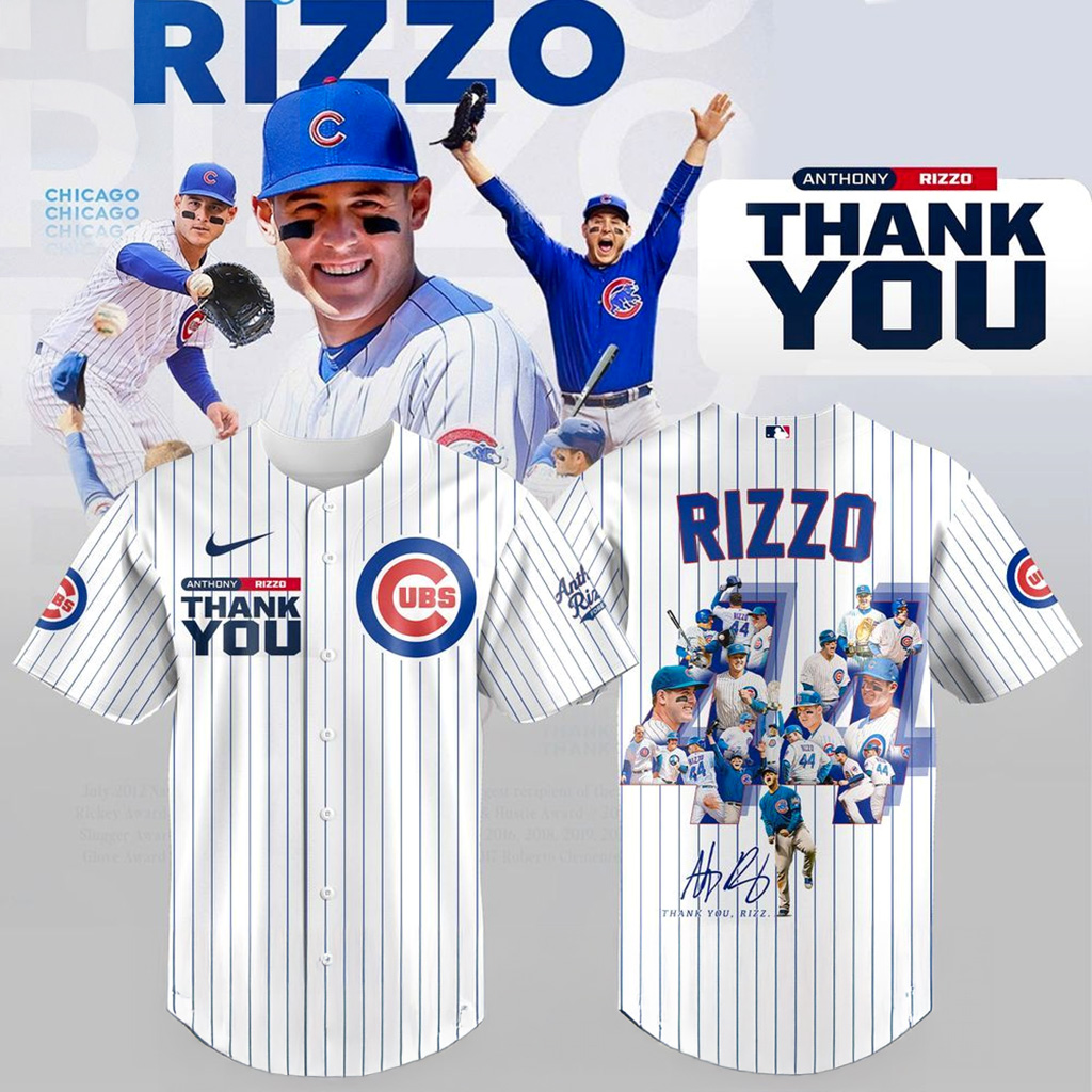 Chicago Cubs Thank You Legend Anthony Rizzo White Jersey Chicago Cubs Merch Gift For Fans-1 Chicago Cubs Thank You Legend Anthony Rizzo White Jersey Chicago Cubs Merch Gift For Fans-1