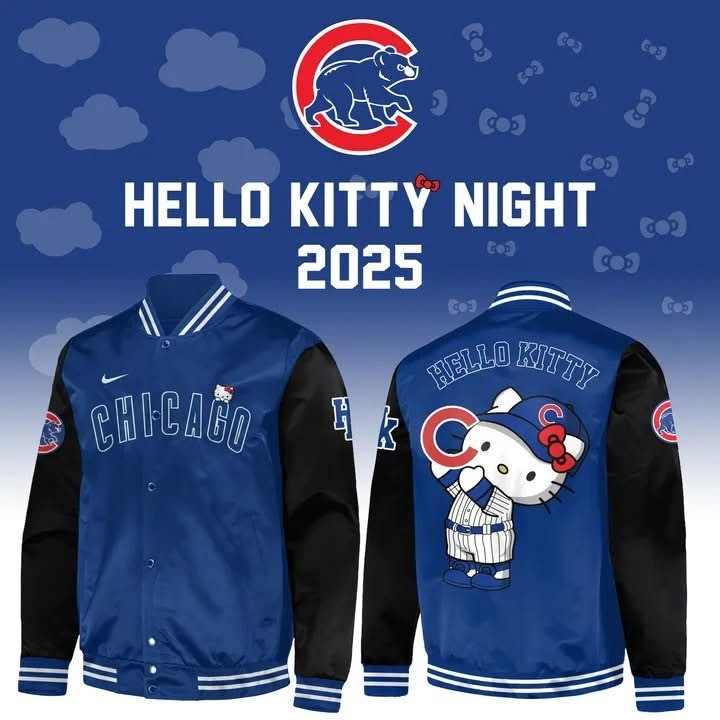 Chicago Cubs x Hello Kitty Night 2025 Varsity Jacket Cubs Fan Merch Clothing Gifts For Her-1 Chicago Cubs x Hello Kitty Night 2025 Varsity Jacket Cubs Fan Merch Clothing Gifts For Her-1