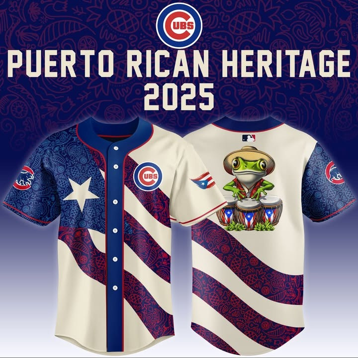 Chicago Cubs x Puerto Rican Heritage Special Edition Jersey 2025-1 Chicago Cubs x Puerto Rican Heritage Special Edition Jersey 2025-1