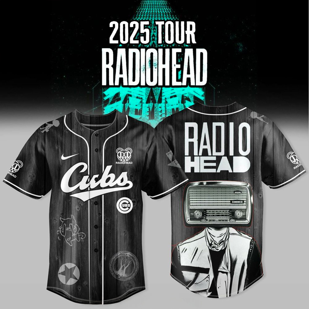 Chicago Cubs x Radiohead 2025 Tour Jersey Chicago Cubs Merch Gift For Husband-1