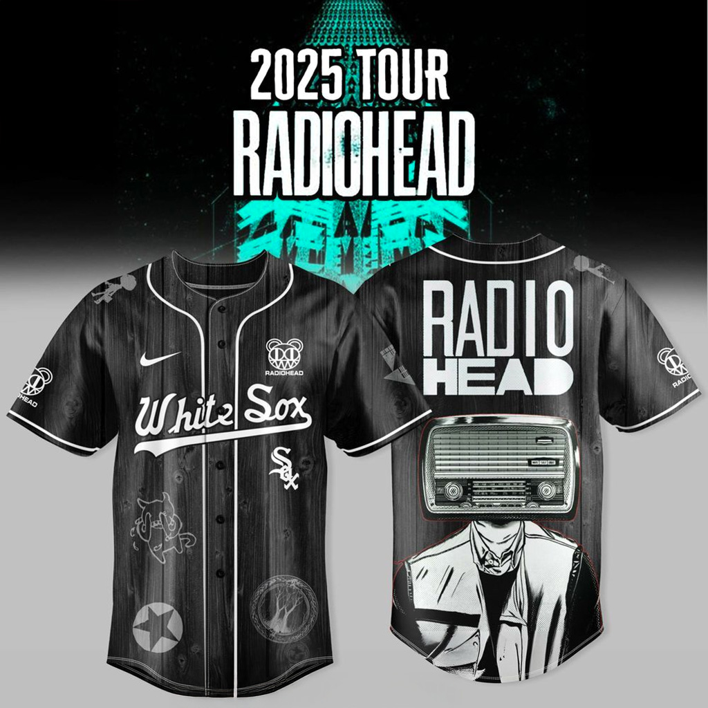 Chicago White Sox x Radiohead 2025 Tour Jersey Chicago White Sox Merch Gift For Him-1 Chicago White Sox x Radiohead 2025 Tour Jersey Chicago White Sox Merch Gift For Him-1