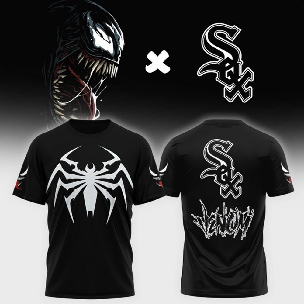 Chicago White Sox x Venom Special T-Shirt Best Father's Day Gifts For Dad-1 Chicago White Sox x Venom Special T-Shirt Best Father's Day Gifts For Dad-1