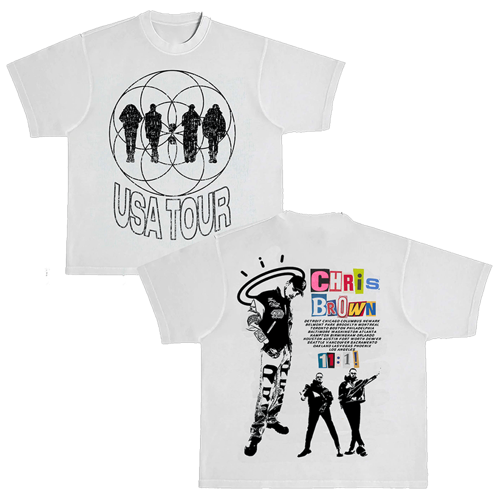 Chris Brown Merch Chris Brown 11:11 USA Tour T-Shirt Father's Day Presents For Son-1 Chris Brown Merch Chris Brown 11:11 USA Tour T-Shirt Father's Day Presents For Son-1