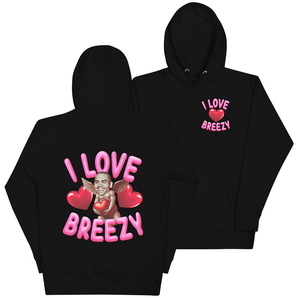 Chris Brown Merch I Love Breezy Cupid Hoodie Gifts For Father's Day From Wife-1