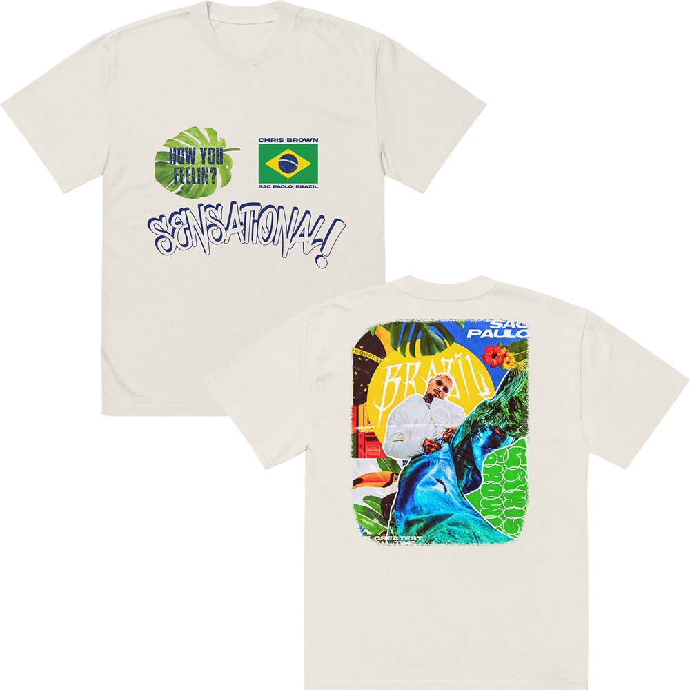Chris Brown Merch Sensational Brazil S'S Shirt Chris Brown T-Shirt Great Mother's Day Gifts-1 Chris Brown Merch Sensational Brazil S'S Shirt Chris Brown T-Shirt Great Mother's Day Gifts-1