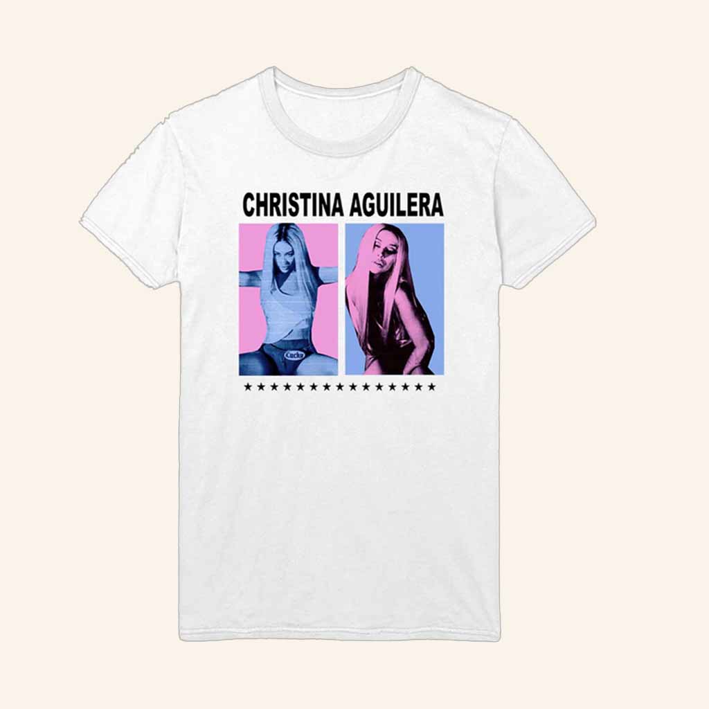 Christina Aguilera Store Merch Xtina Fighter T-Shirt Christmas Gift Ideas For Fans-1