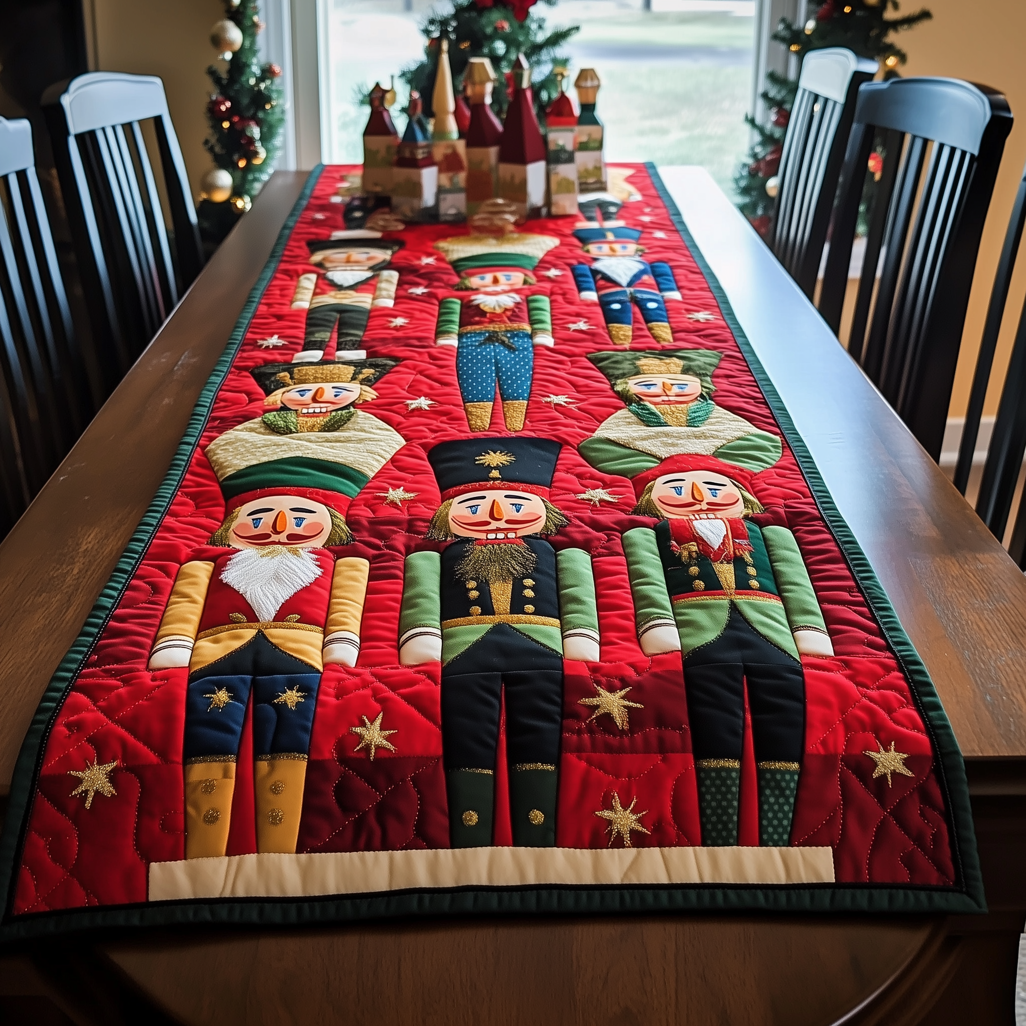 Christmas Nutcracker Quilted Table Runner Holiday Dining Table Runner Best The Nutcracker Man Gifts Xmas-1 Christmas Nutcracker Quilted Table Runner Holiday Dining Table Runner Best The Nutcracker Man Gifts Xmas-1
