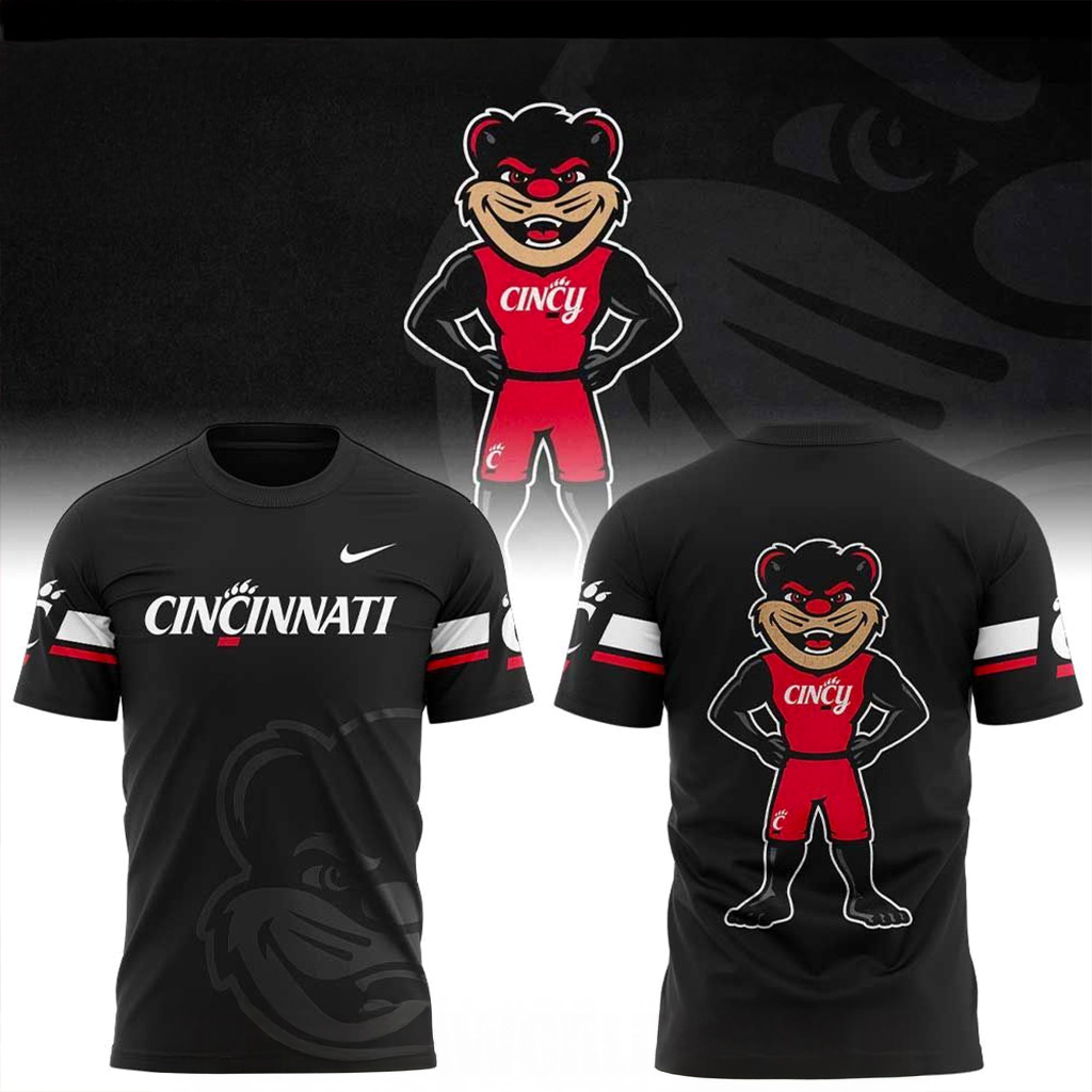 Cincinnati Bearcats A New Bearcat Mark T-Shirt Cincinnati Bearcats Merch Best Football Gifts-1