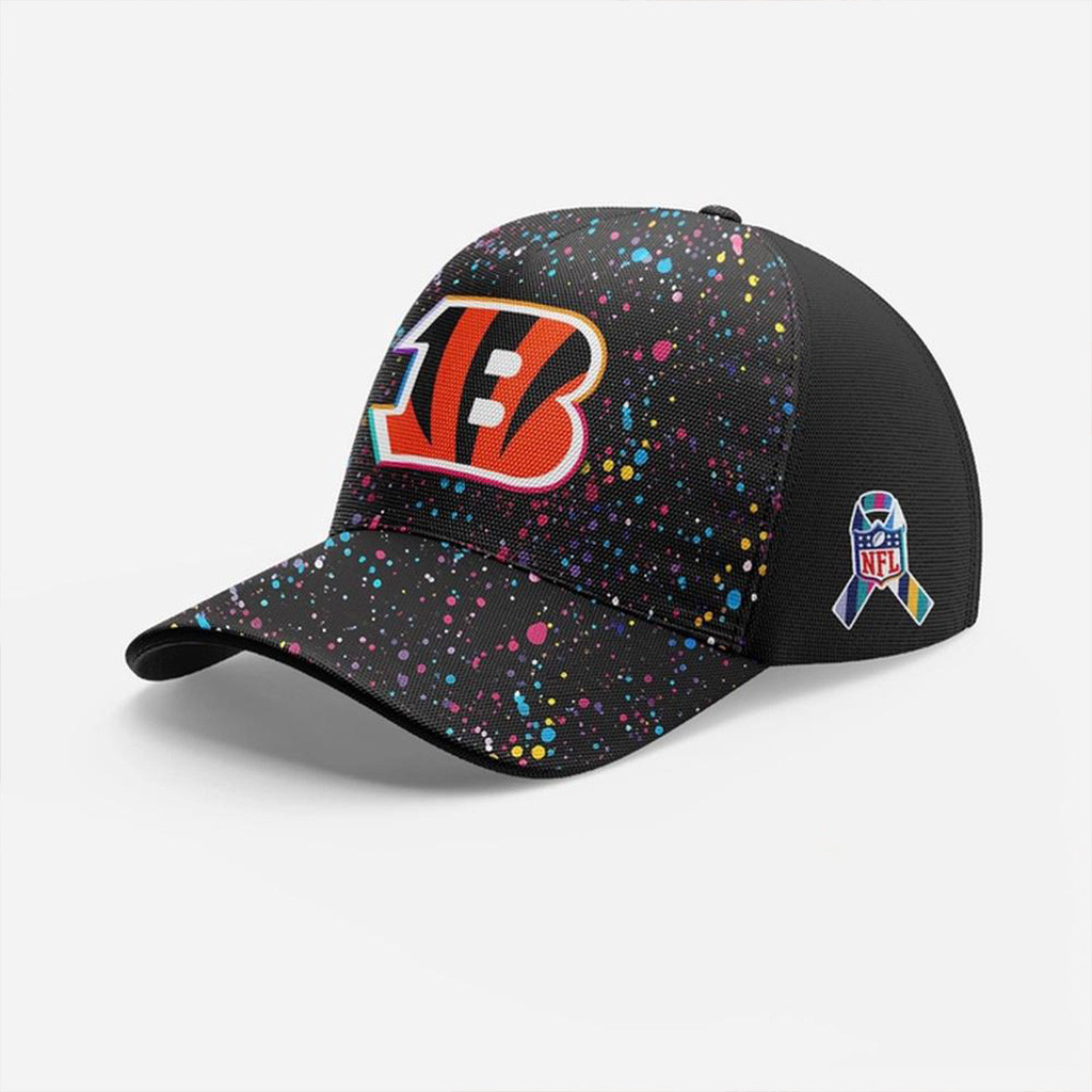 Cincinnati Bengals NFL Crucial Catch 2025 Black Hat Cincinnati Bengals Merch Gifts For Him-1