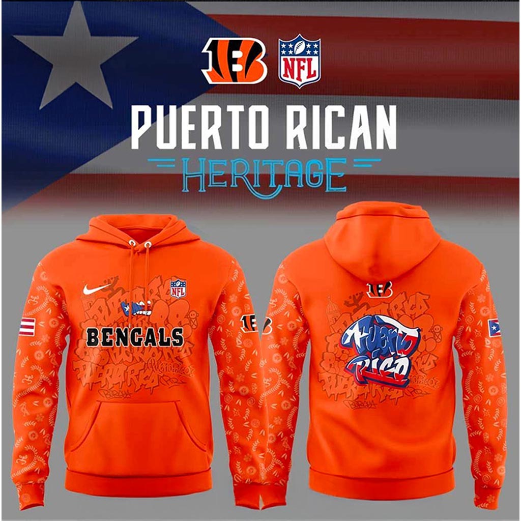 Cincinnati Bengals Puerto Rican Heritage Hoodie Cincinnati Bengals Merch Gift For Him-1 Cincinnati Bengals Puerto Rican Heritage Hoodie Cincinnati Bengals Merch Gift For Him-1