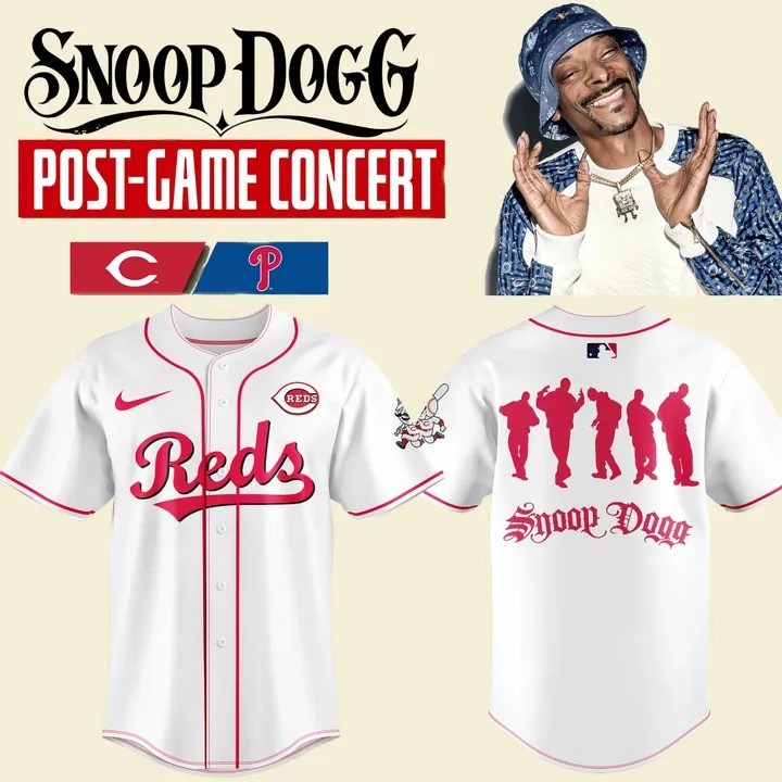 Cincinnati Cincinnati x Snoop Dogg Baseball Jersey 2025 Merch Cool Gifts For Fans-1 Cincinnati Cincinnati x Snoop Dogg Baseball Jersey 2025 Merch Cool Gifts For Fans-1