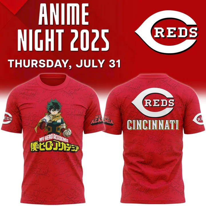 Cincinnati Reds X My Hero Academia Night 2025 Shirt Anime Lovers Gifts For Baseball Fans-1 Cincinnati Reds X My Hero Academia Night 2025 Shirt Anime Lovers Gifts For Baseball Fans-1