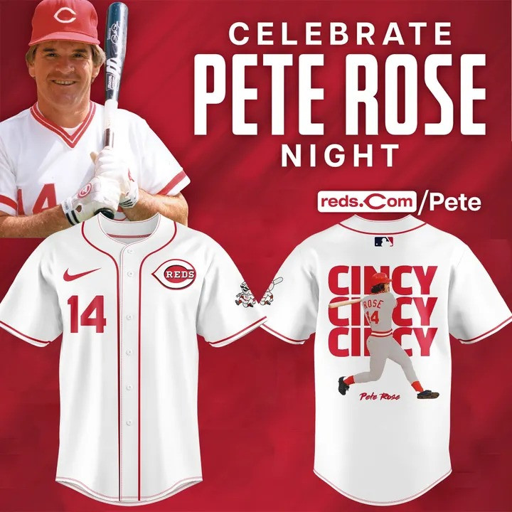 Cincinnati Reds x Pete Rose Night Jersey MLB Merch Baseball Fan Merch Gifts For Him-1 Cincinnati Reds x Pete Rose Night Jersey MLB Merch Baseball Fan Merch Gifts For Him-1
