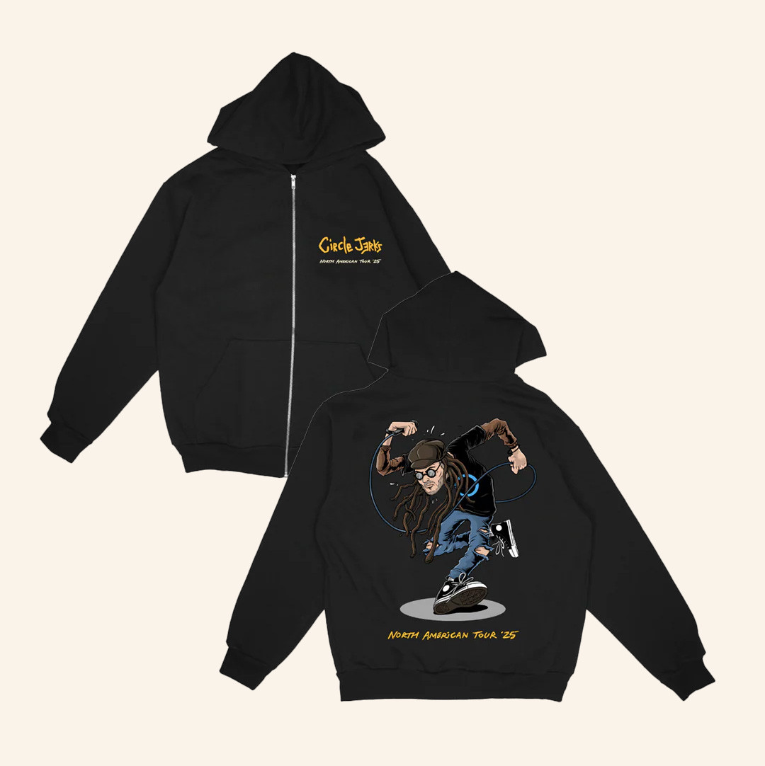 Circle Jerks Merch Skankman 2025 Tour Zip-Up Hoodie Black Christmas Gifts For Music Lovers-1 Circle Jerks Merch Skankman 2025 Tour Zip-Up Hoodie Black Christmas Gifts For Music Lovers-1