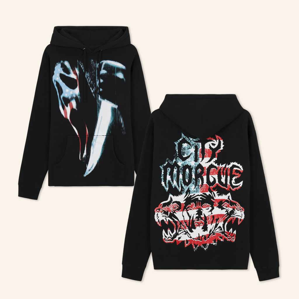 City Morgue Merch My Bloody America Knife Hoodie Xmas Presents For Him-1
