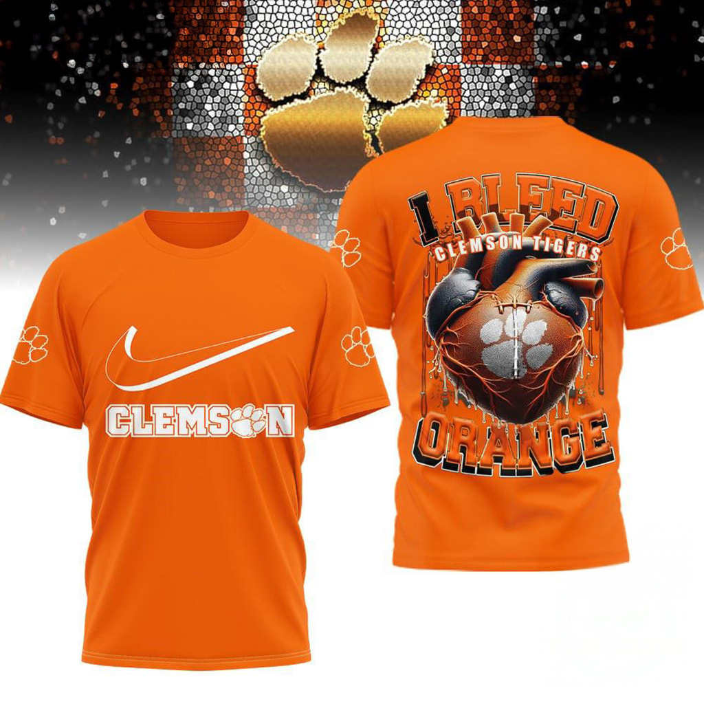 Clemson Tigers 2025 NCAA I Bleed Shirt Clemson Tigers Merch Football Related Gifts-1 Clemson Tigers 2025 NCAA I Bleed Shirt Clemson Tigers Merch Football Related Gifts-1