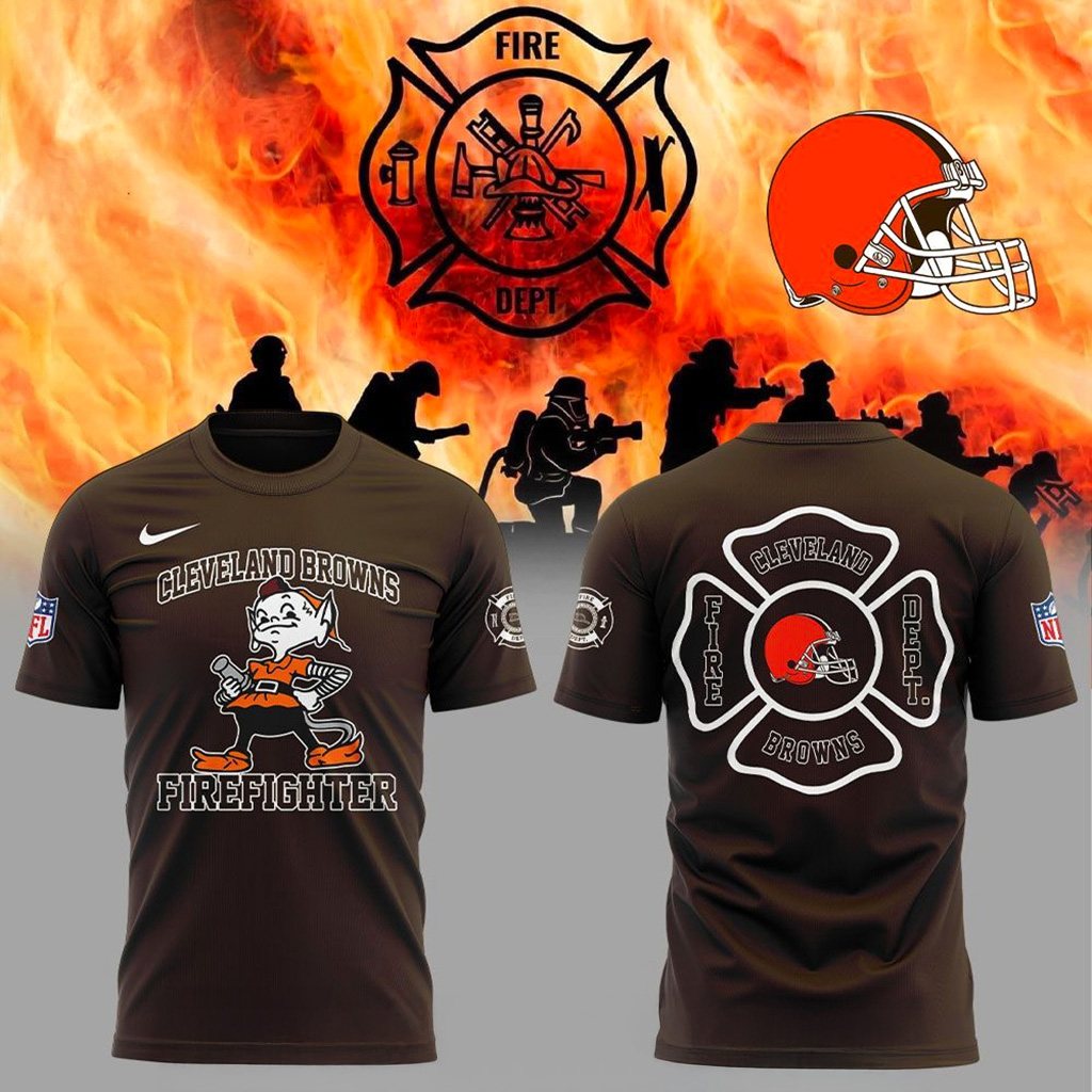 Cleveland Browns Firefighter Appreciation 2025 Shirt Cleveland Browns Merch Gift For Brother-1 Cleveland Browns Firefighter Appreciation 2025 Shirt Cleveland Browns Merch Gift For Brother-1