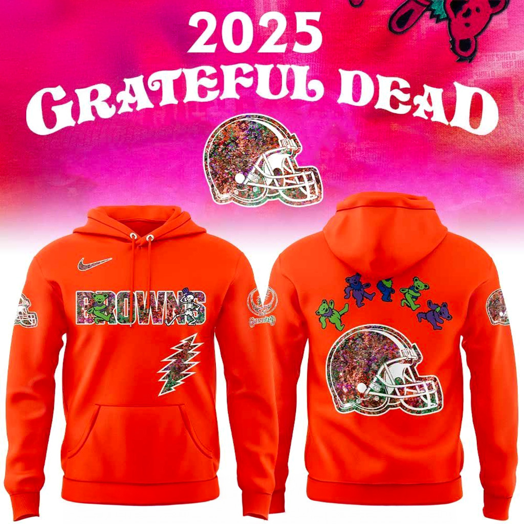 Cleveland Browns Grateful Dead Night 2025 Hoodie Cleveland Browns Merch Gifts For Him-1