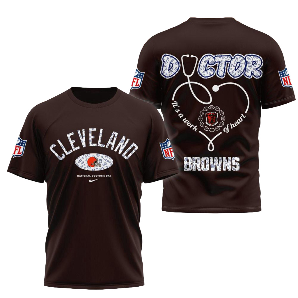 Cleveland Browns NFL National Doctors Day Shirt Cleveland Browns Merch Gifts For Doctor-1