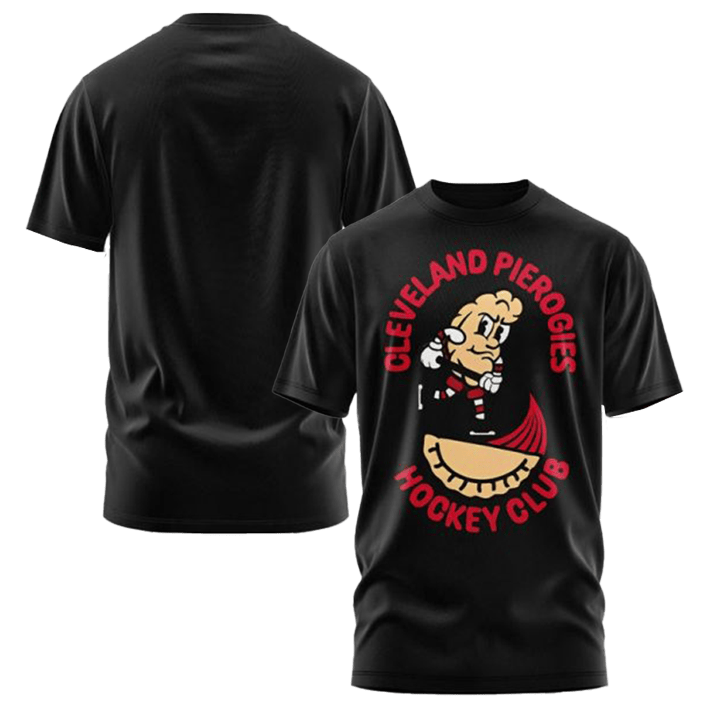 Cleveland Monsters Hockey Club Pucks And Pierogies T-Shirt Cleveland Monsters Merch Father Gift-1 Cleveland Monsters Hockey Club Pucks And Pierogies T-Shirt Cleveland Monsters Merch Father Gift-1