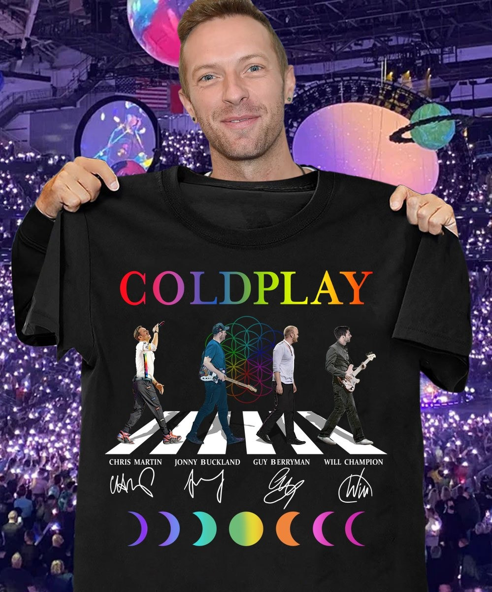 Coldplay Concert Merch T-Shirt Signature Tour Merchandise Gifts For Coldplay Fans-1