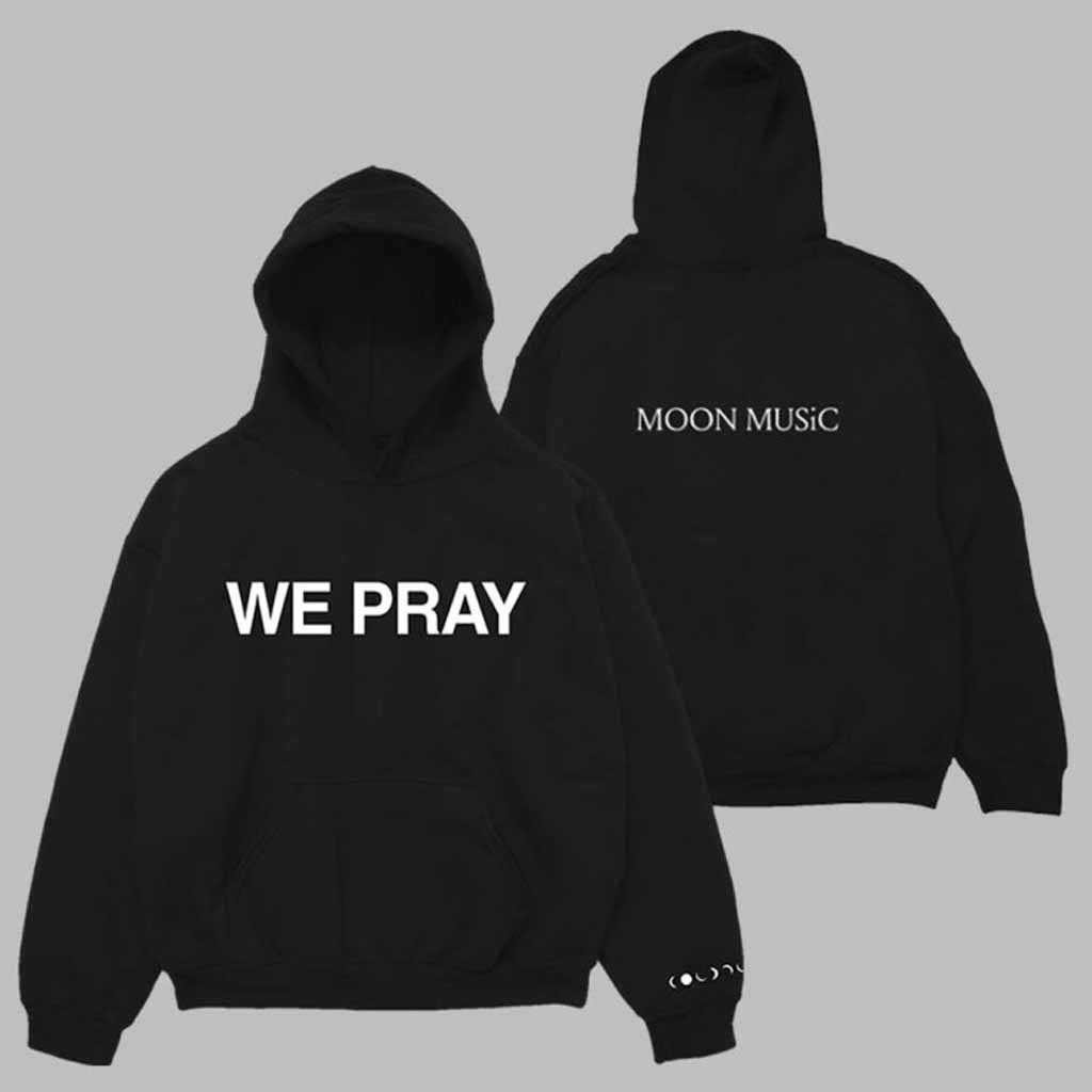 Coldplay Moon Music We Pray Hoodie Coldplay Merch Birthday Gifts For Music Lovers-1