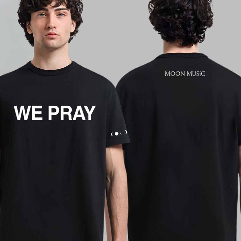 Coldplay Moon Music We Pray T-Shirt Coldplay Merch Birthday Gifts For Music Lovers-1