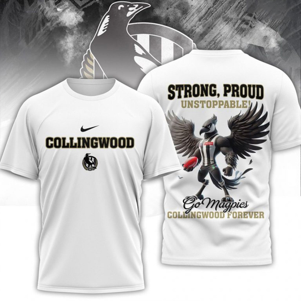 Collingwood Football Strong Proud AFL Special T-Shirt Collingwood Merch Father's Day Gifts-1 Collingwood Football Strong Proud AFL Special T-Shirt Collingwood Merch Father's Day Gifts-1