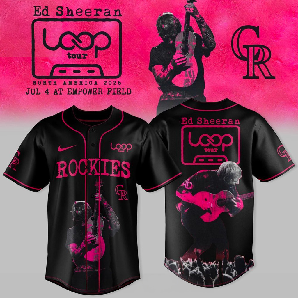 Colorado Rockies x Ed Sheeran LOOP Tour 2026 North America Jersey Fan Merch Gift For Him-1 Colorado Rockies x Ed Sheeran LOOP Tour 2026 North America Jersey Fan Merch Gift For Him-1