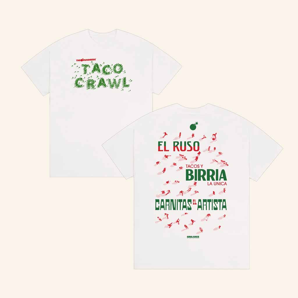 Complex Store Merch The Hundreds X Taco Crawl T-Shirt Great Christmas Gifts For Her-1