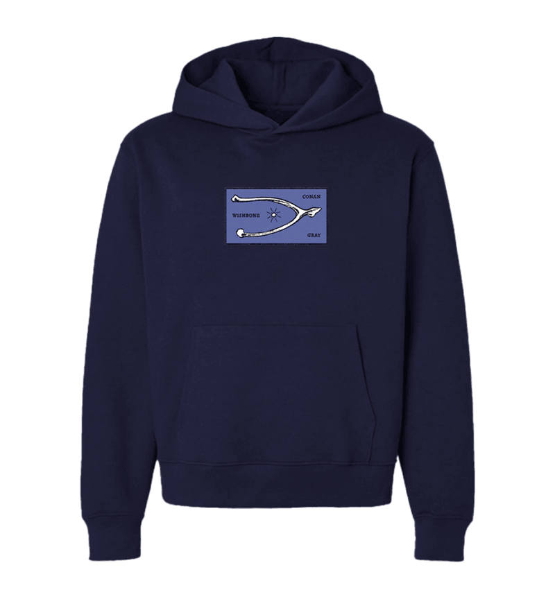Conan Gray Merch Wishbone Navy Hoodie Conan Gray Concert Tour Merch Gifts For Fans-1 Conan Gray Merch Wishbone Navy Hoodie Conan Gray Concert Tour Merch Gifts For Fans-1