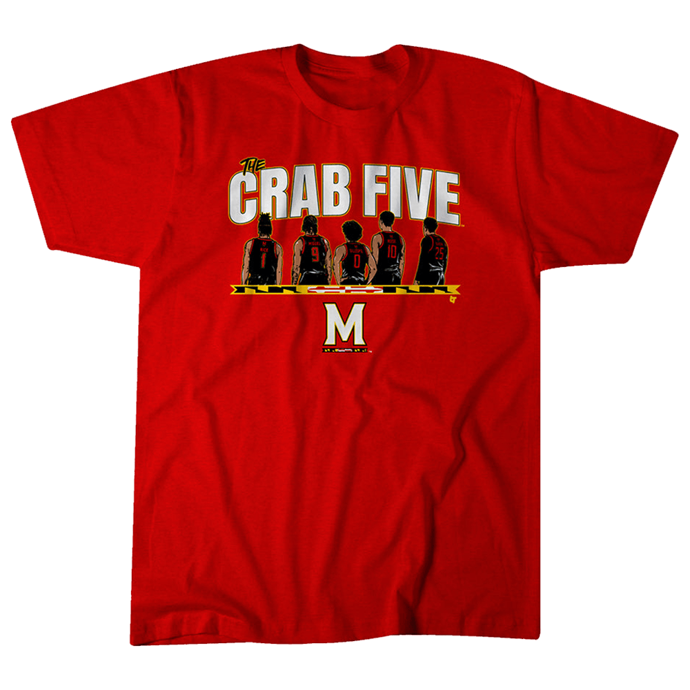 Crab Five T-Shirt Maryland The Crab Five Basketball Shirt Father's Day Gifts For Husband-1