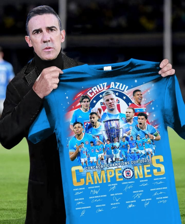 Cruz Azul 2025 Concacaf Champions T-Shirt Signature Merch Cruz Azul Football Club Gifts-1 Cruz Azul 2025 Concacaf Champions T-Shirt Signature Merch Cruz Azul Football Club Gifts-1