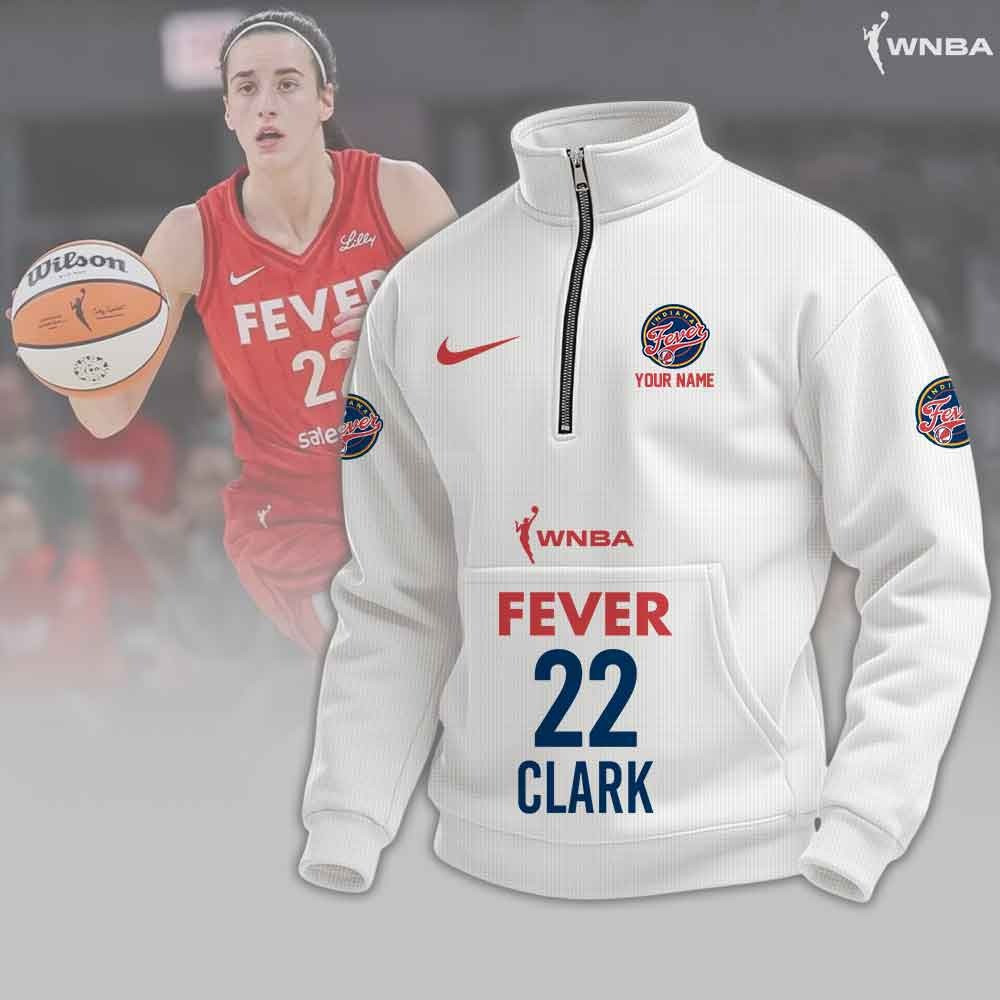 Custom Caitlin Clark 22 Indiana Fever Quarter Zip Sweatshirt Merch Gifts For Men Women-1 Custom Caitlin Clark 22 Indiana Fever Quarter Zip Sweatshirt Merch Gifts For Men Women-1