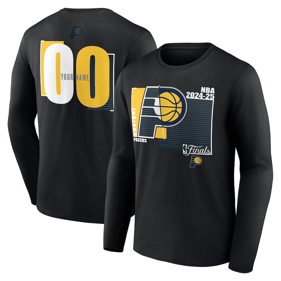 Custom Indiana Pacers Eastern Conference Finals Long Sleeve Shirt 2025 NBA Finals Merch-1 Custom Indiana Pacers Eastern Conference Finals Long Sleeve Shirt 2025 NBA Finals Merch-1